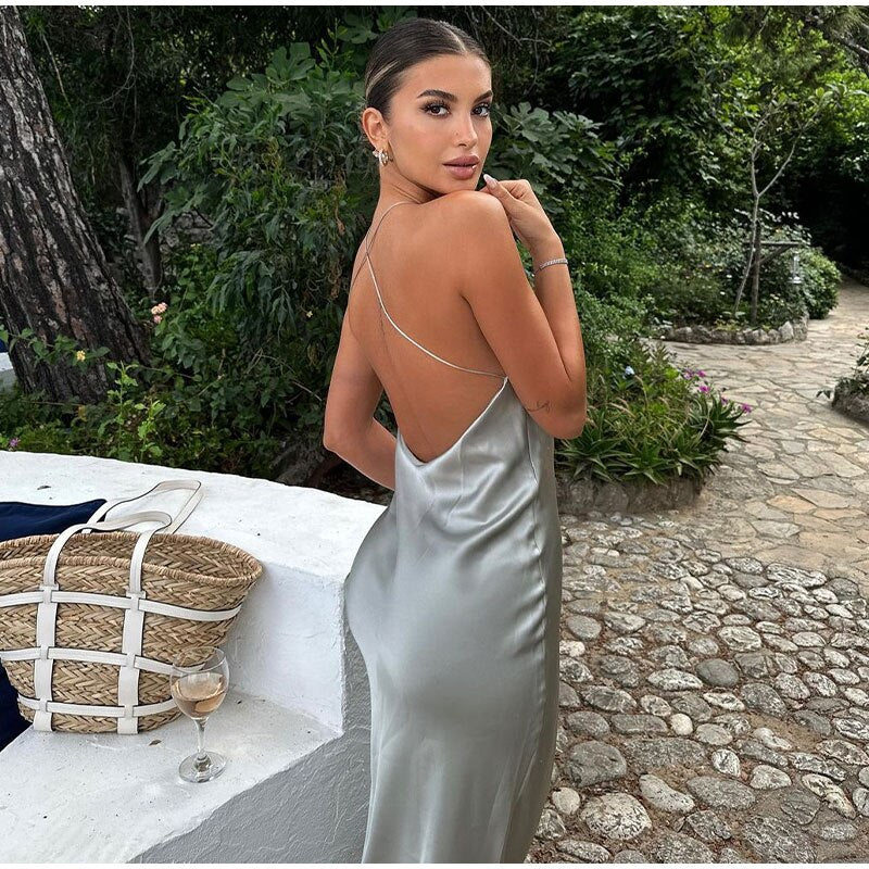 Damen Ärmelloses Trägerkleid
