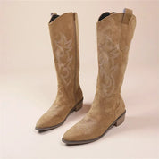 Bestickte Knie Cowboystiefel