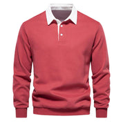 Langärmshirt Mit Polokragen