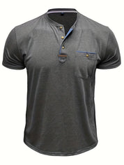 Lässiges T-Shirt mit Brusttasche