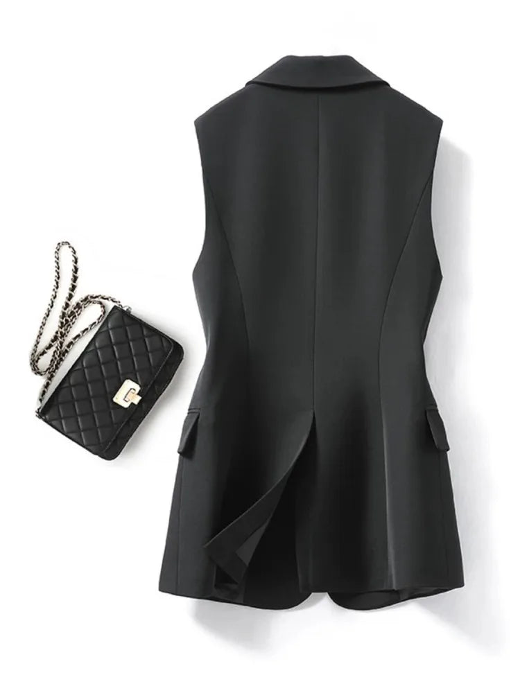 Modischer Ärmelloser Damen Blazer