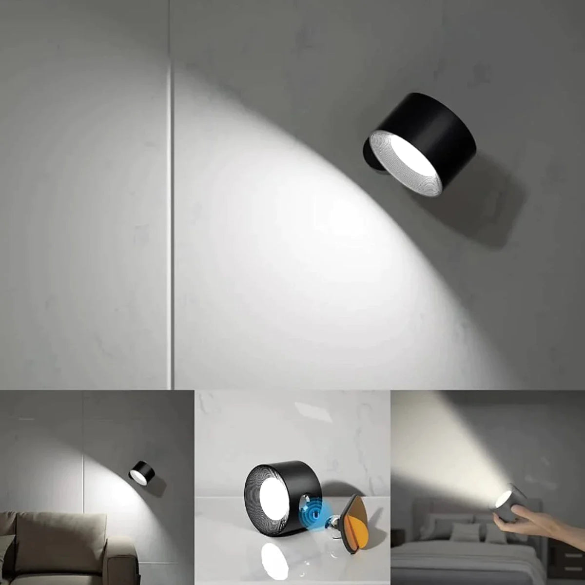 MAJE 360° LED-Wandleuchten 1+1