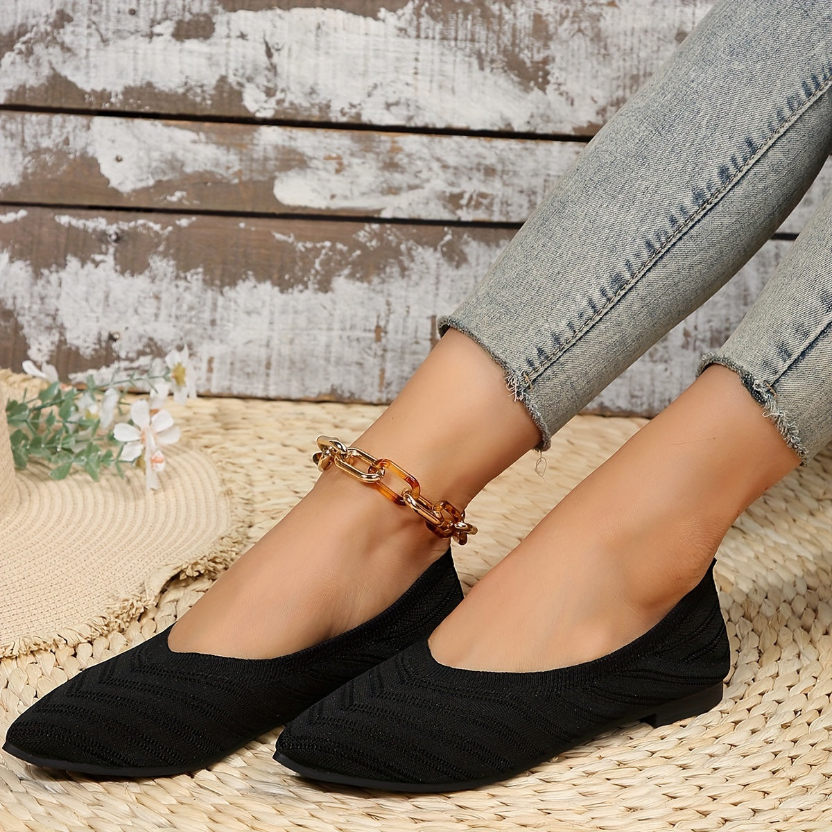 Bequeme flache Schuhe