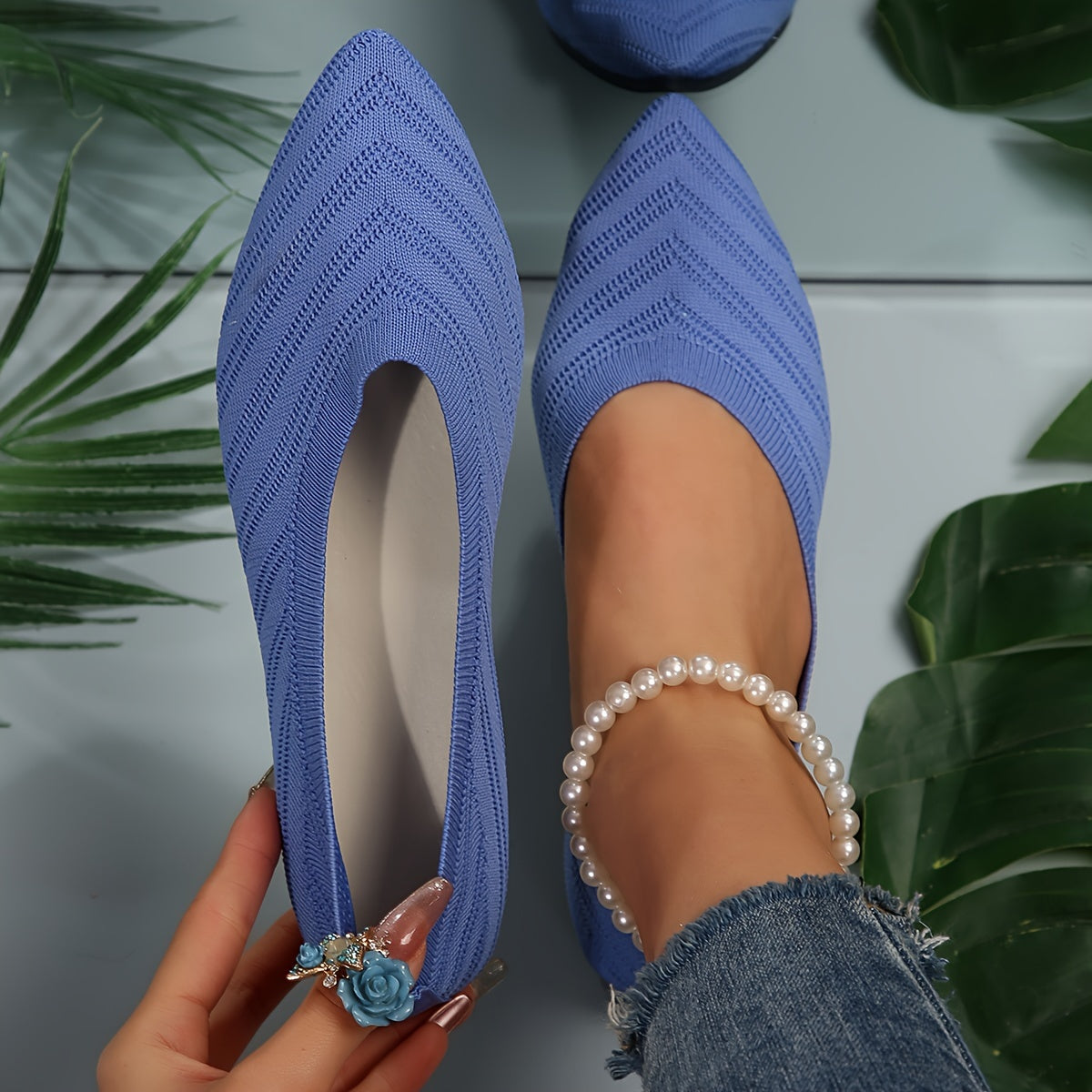 Bequeme flache Schuhe