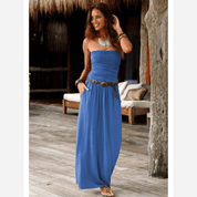 Schickes schulterfreies Maxikleid mit Bandeau