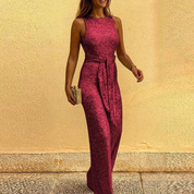 Damen Eleganter Festlicher Jumpsuit