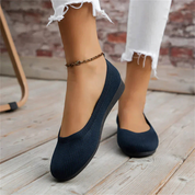 Damen Slip-On Flache Schuhe