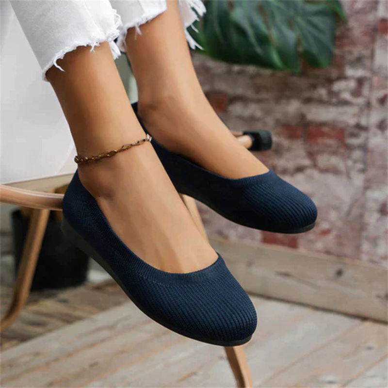 Damen Slip-On Flache Schuhe