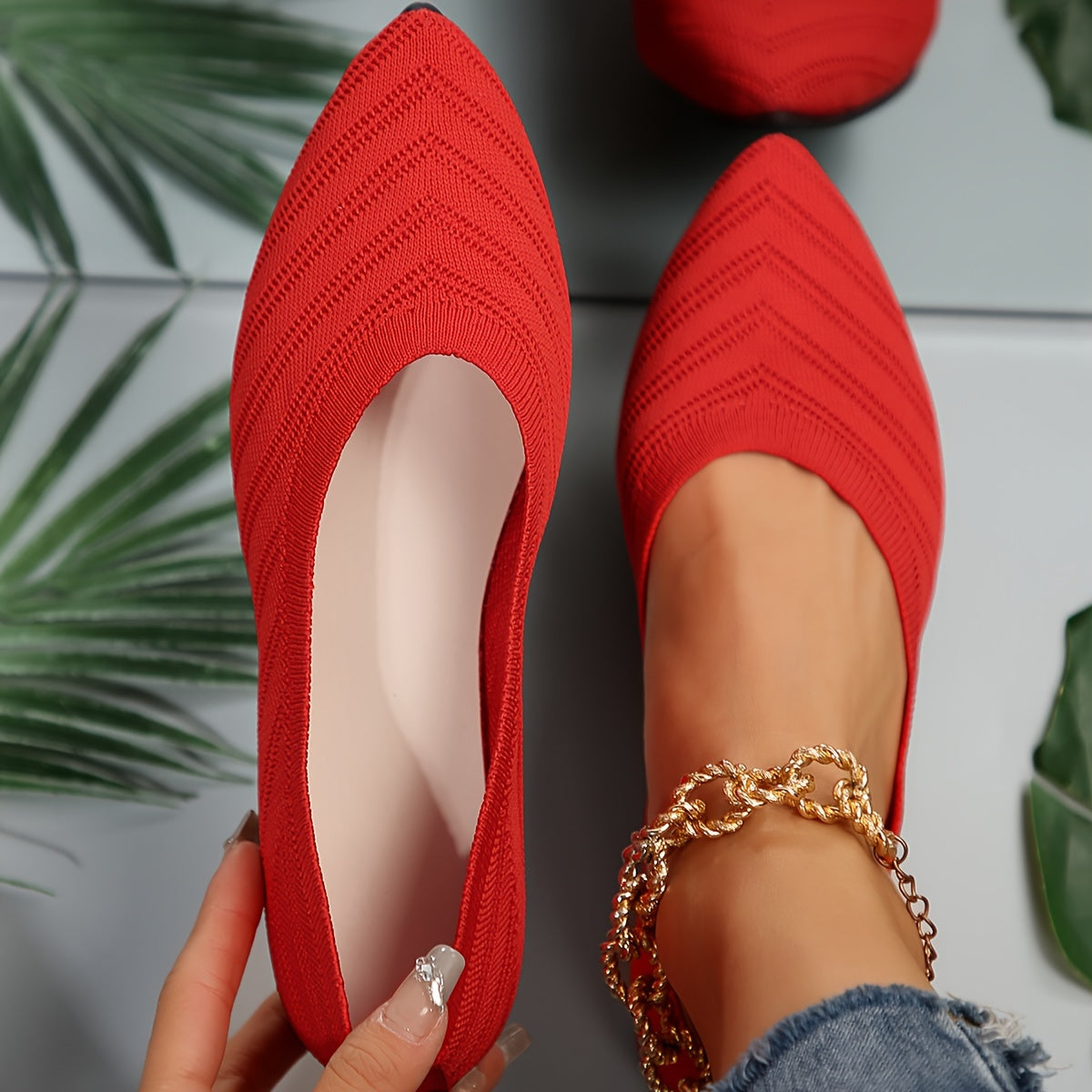 Damen Komfort-Flachschuhe