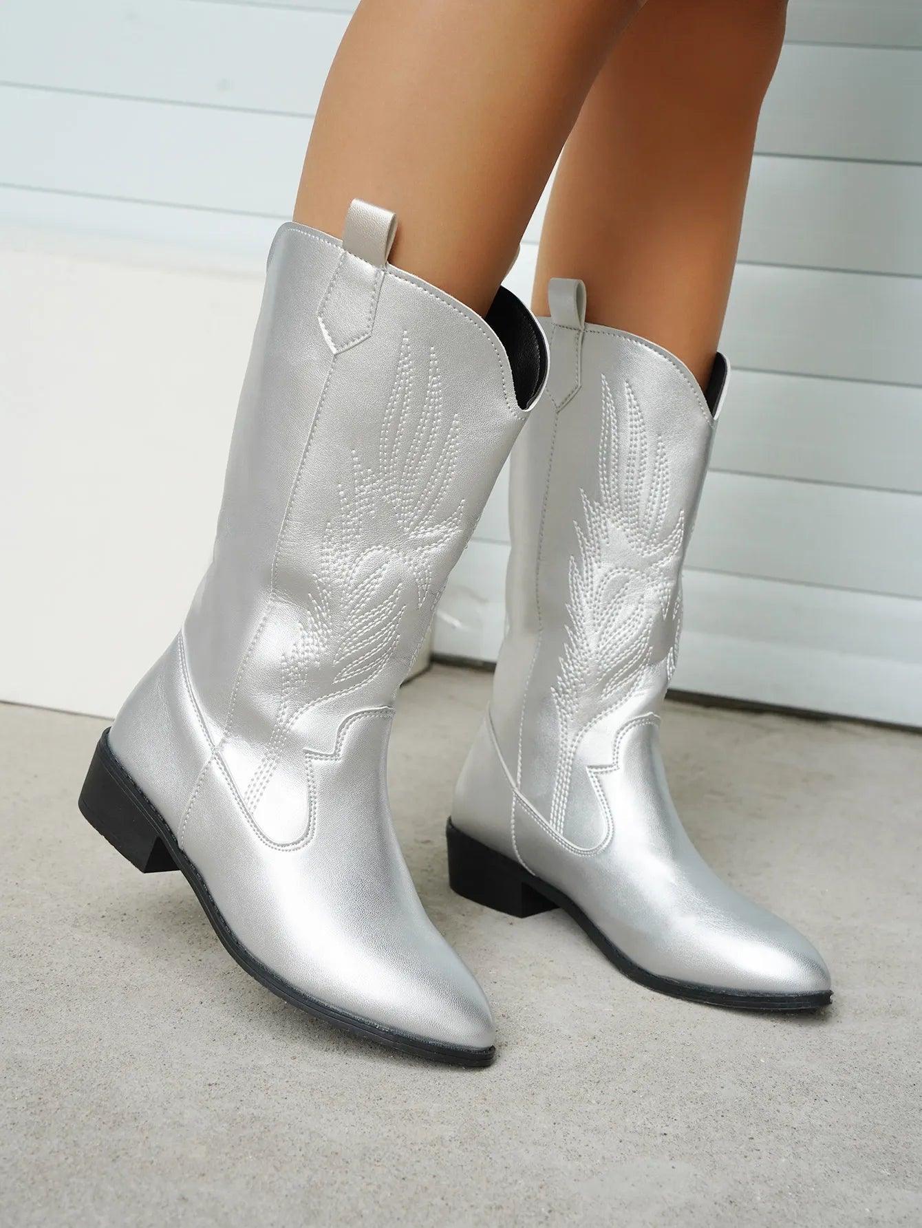 Moderne Damen Cowboystiefel