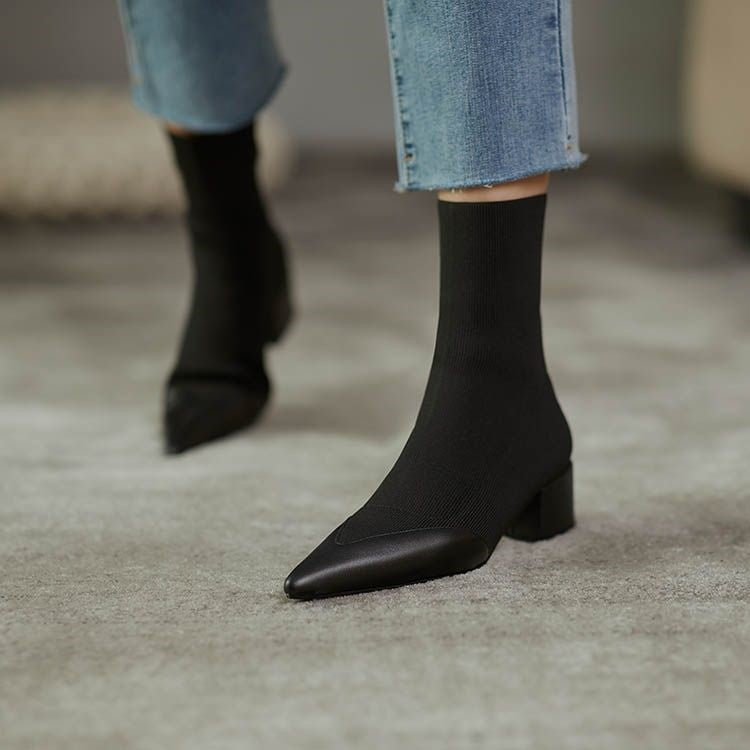 Moderne Knitted Sock-Stiefel