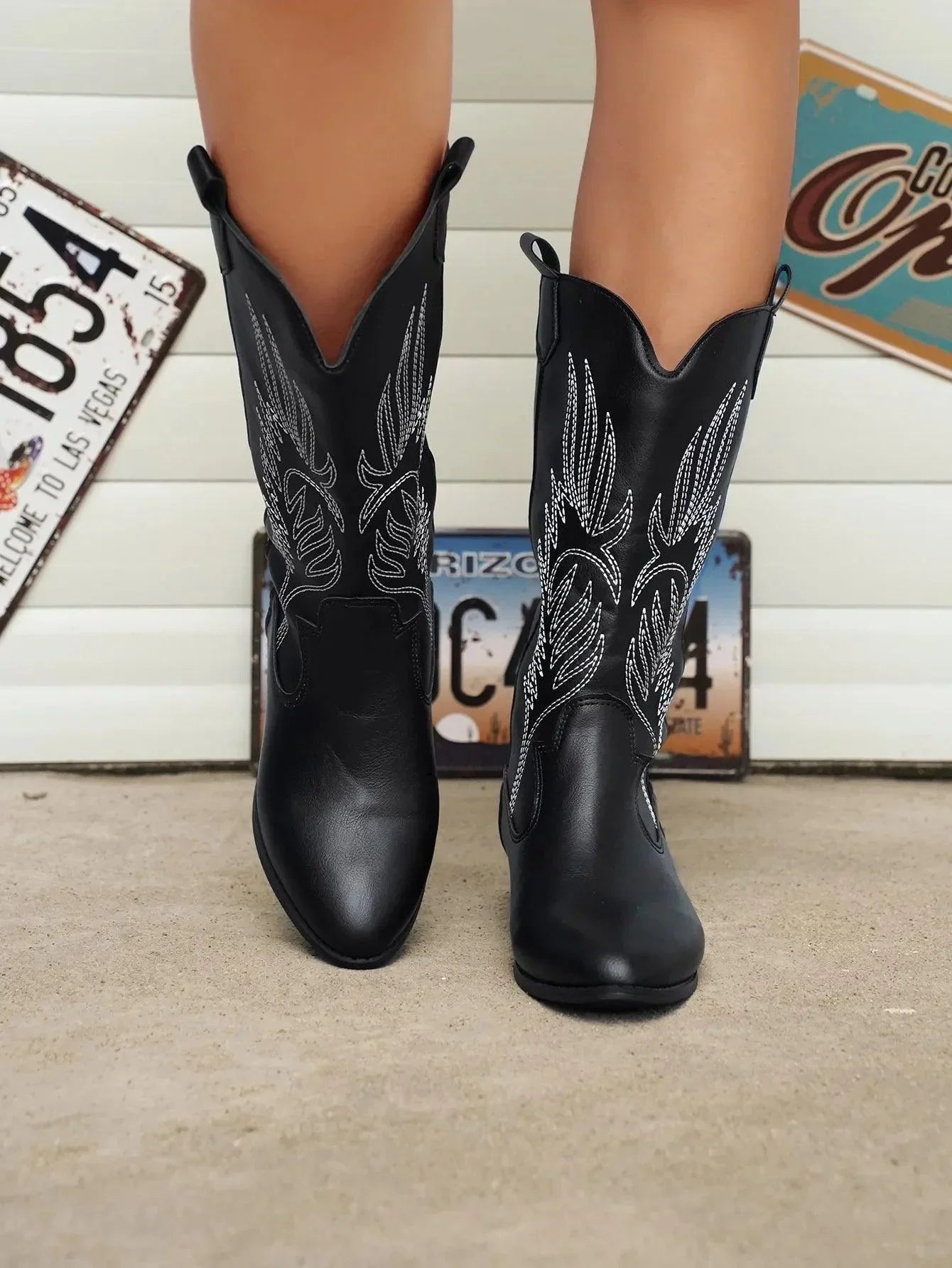 Moderne Damen Cowboystiefel