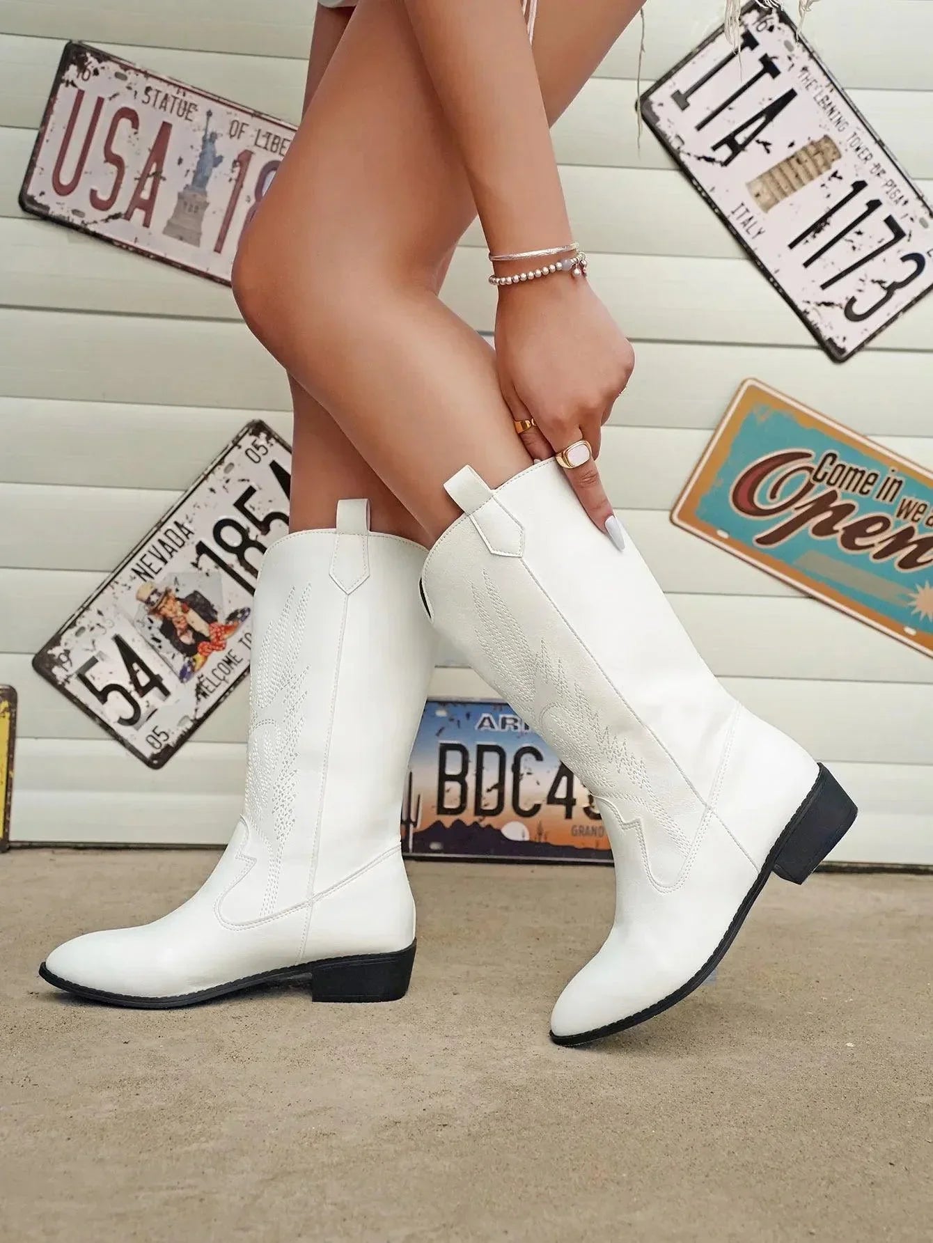 Moderne Damen Cowboystiefel