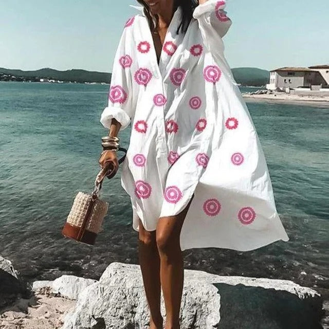 Lässiges damen Hemdkleid