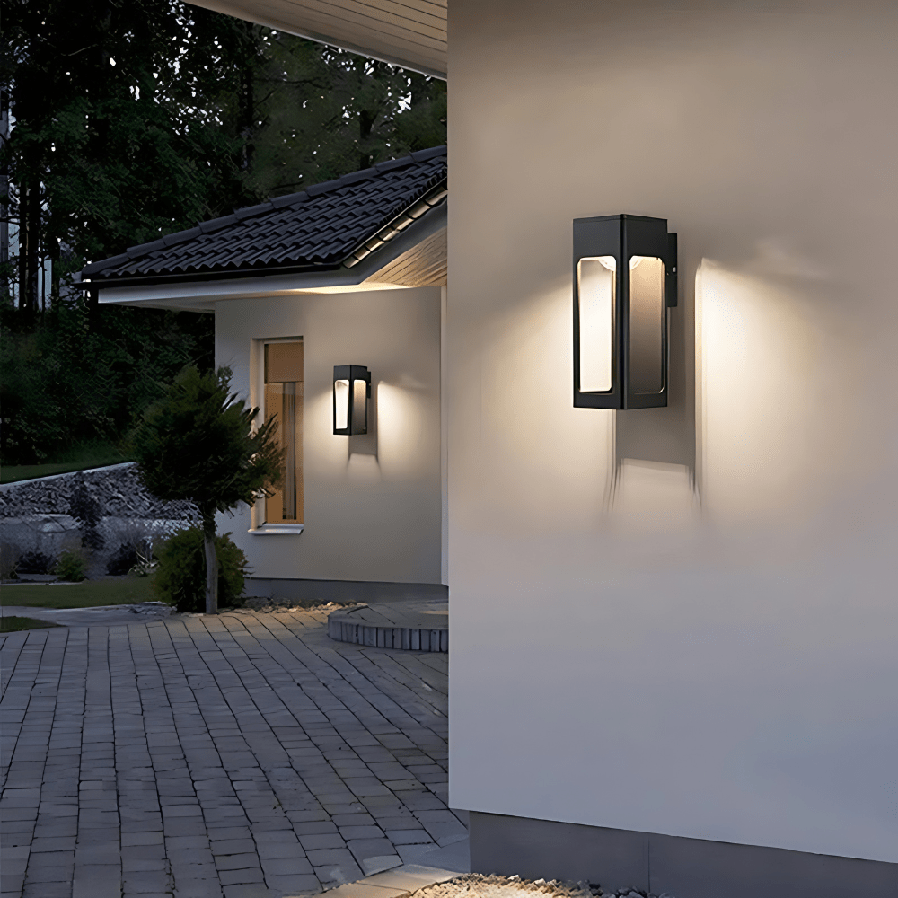 Wasserdichte geometrische Outdoor-Wandleuchte