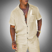 Zweiteiliges Kurzarmhemd und Short Set