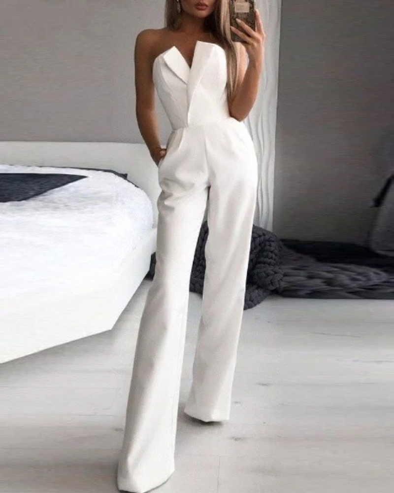Eleganter Damen Hochzeit Jumpsuit
