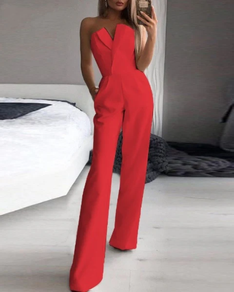 Eleganter Damen Hochzeit Jumpsuit