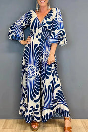 Jumpsuit mit Blumenmuster und Rüschenärmeln