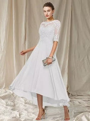 Raffiniertes A-Linien Abendkleid