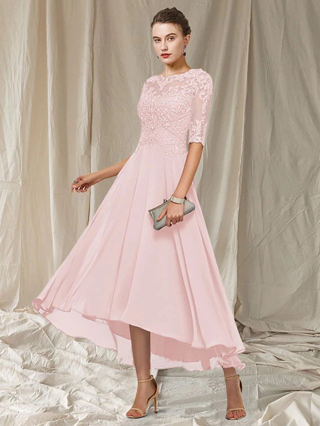 Raffiniertes A-Linien Abendkleid