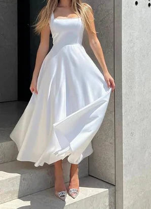 Elegantes Quadratisches Maxikleid