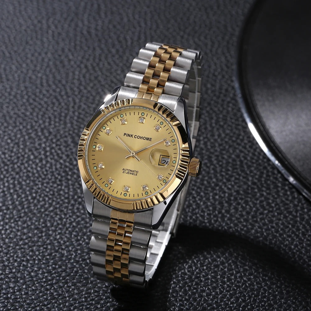Edelstahl Automatik Armbanduhr Nr. 246