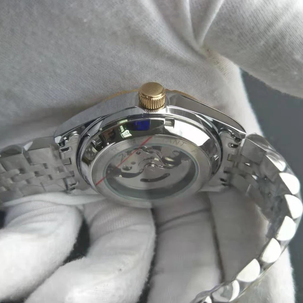 Edelstahl Automatik Armbanduhr Nr. 246