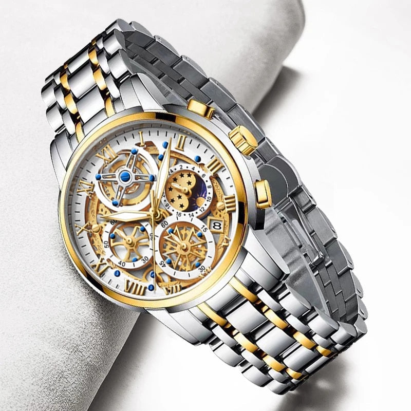 Elegante Edelstahl Armbanduhr Nr. 289