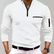 Modernes langärmeliges Poloshirt