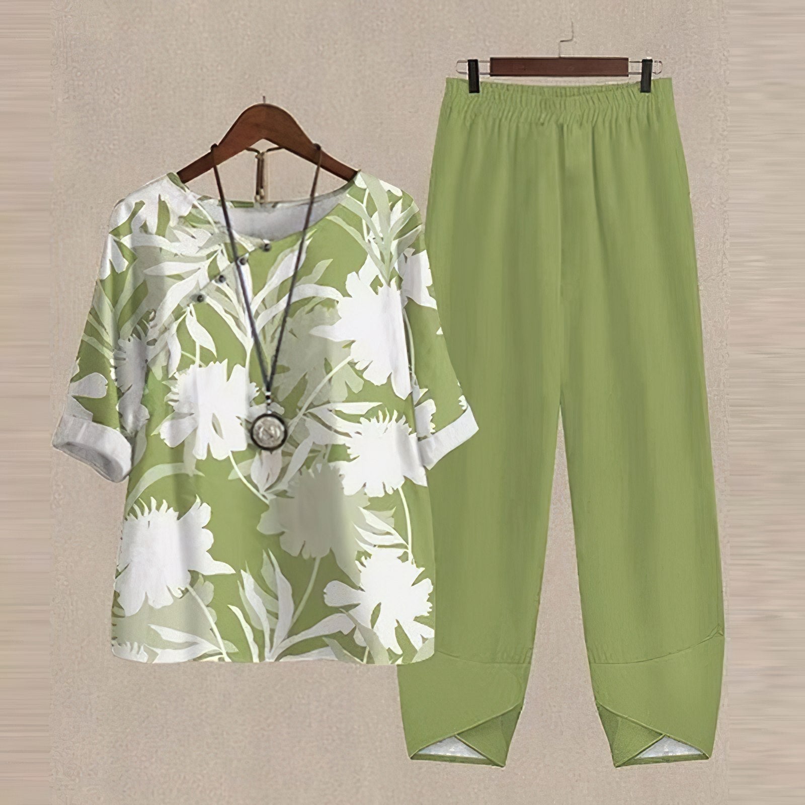 Zweiteiliges Blusen und Hosen Set