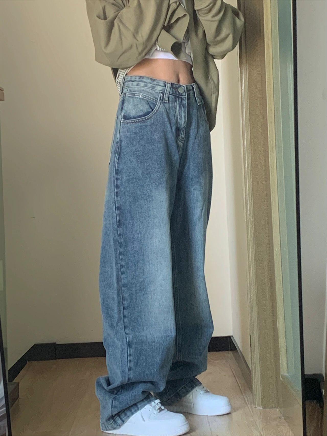 Verwaschenem Basic Boyfriend Jeans