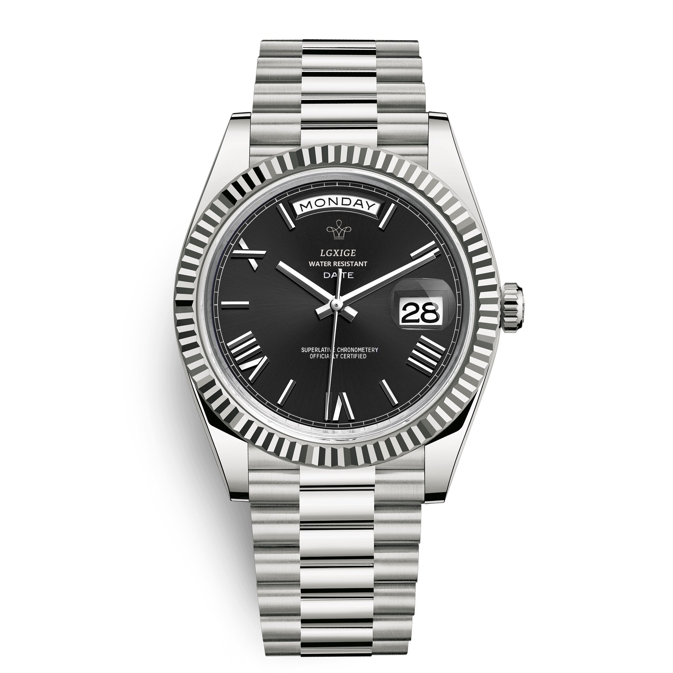 Stilvolle Edelstahl Armbanduhr Nr. 354