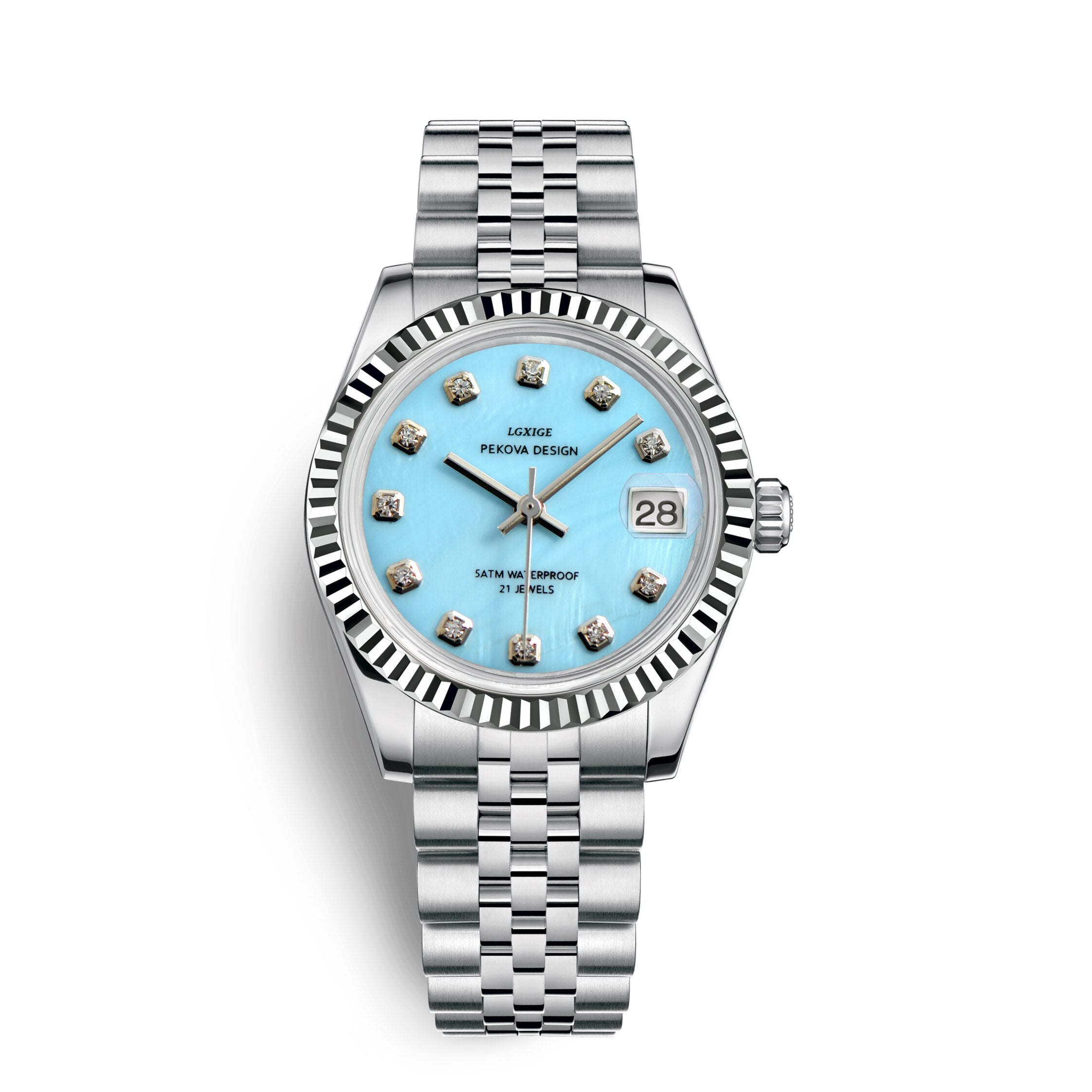 Klassische Edelstahl Armbanduhr Nr. 296